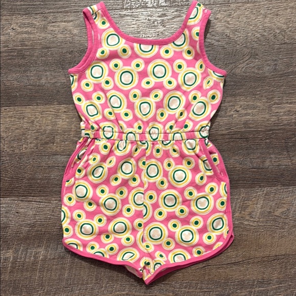 Hanna Andersson Other - Hanna Andersson 100% Cotton Tank Romper w/ Minnie Mouse Print on Pink
